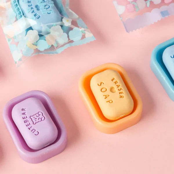 mini bathing soap erasers