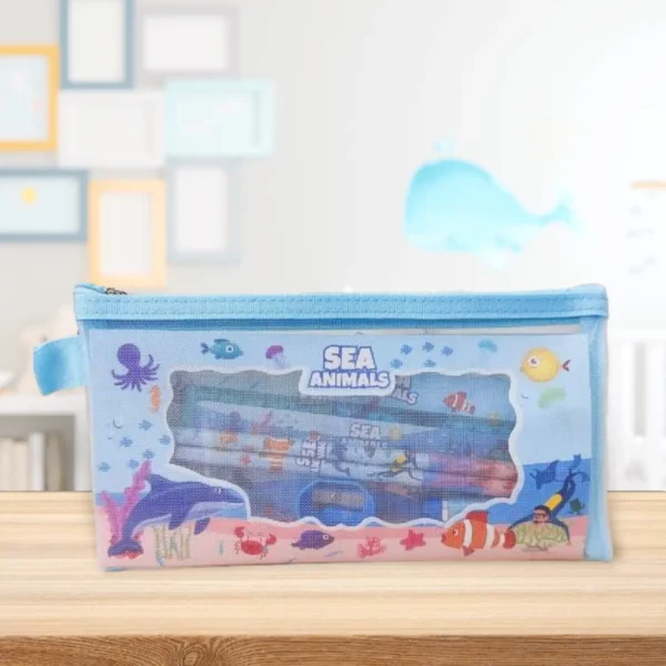 sea animals zipper pouch