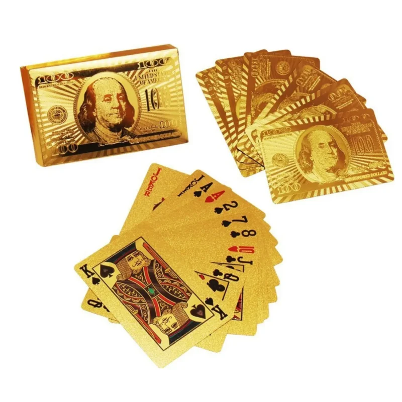 gold foil playing cards