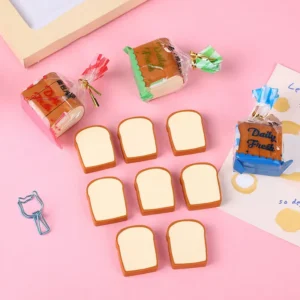 bread erasers pack of 4