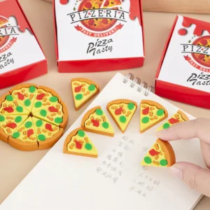 pizza slice erasers