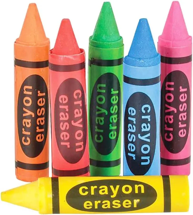 crayons eraser