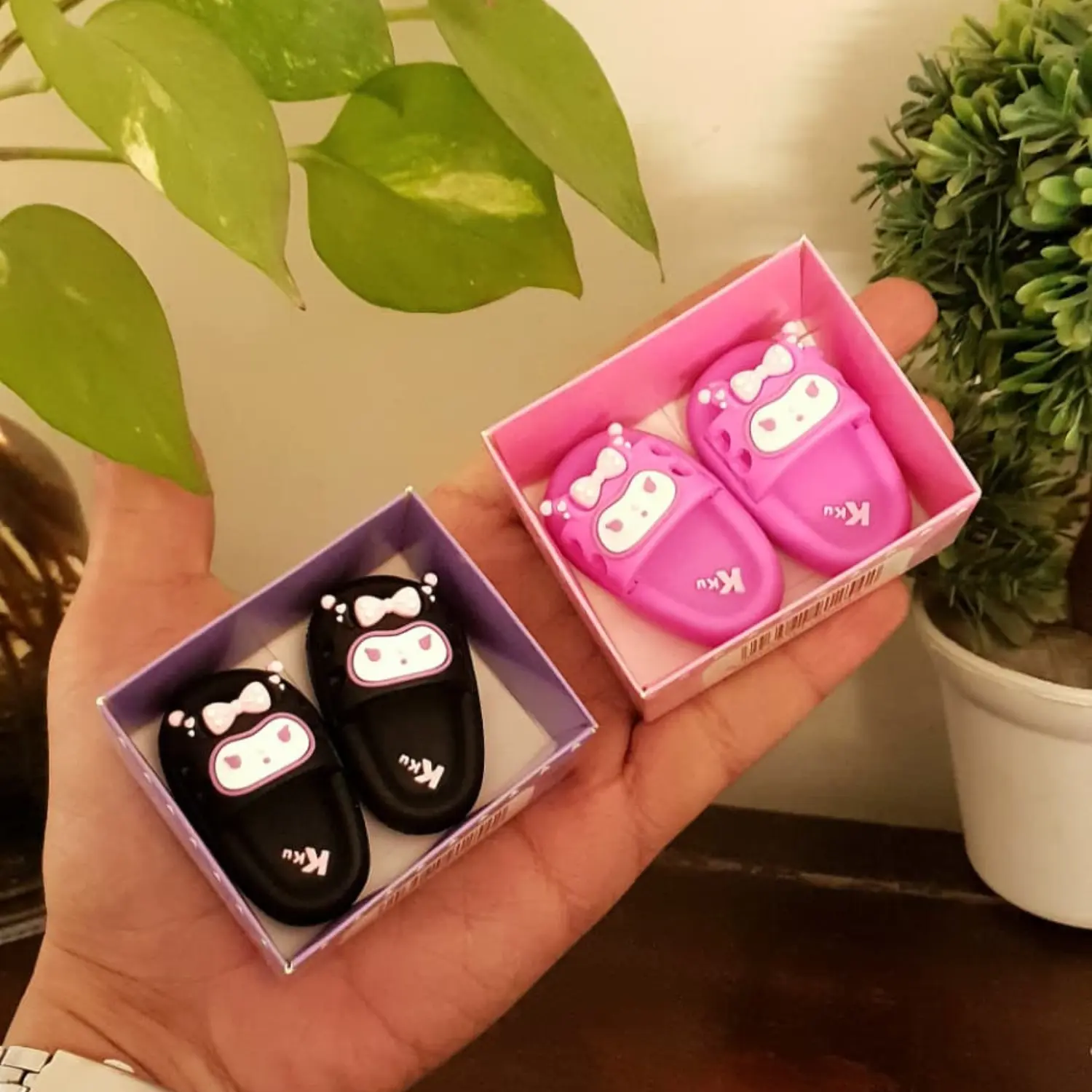 kuromi slipper erasers