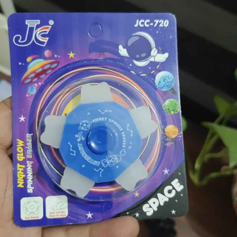 space fidget spinner eraser