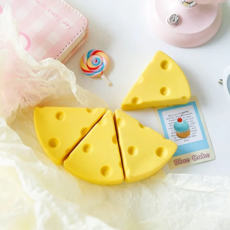 cheese block erasers