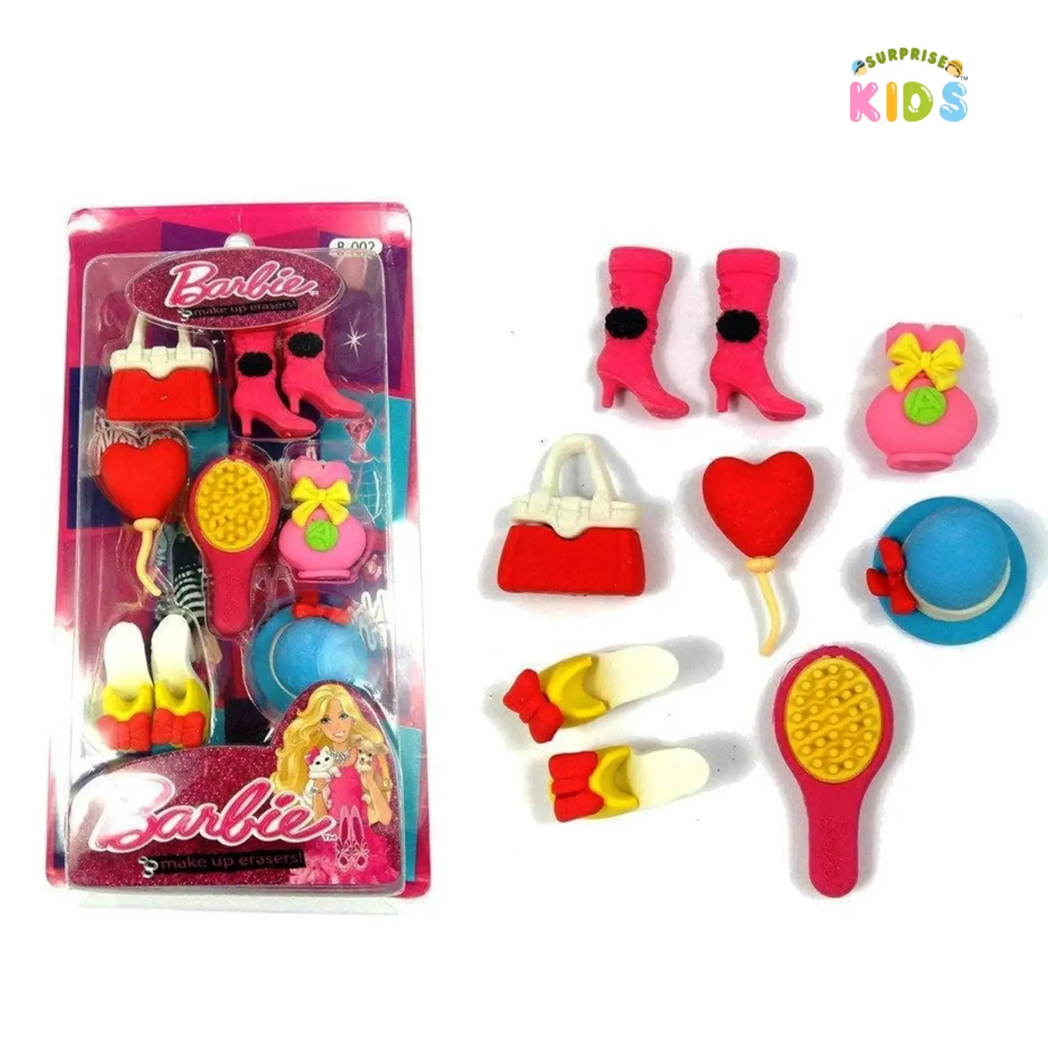 barbie erasers set of 7 barbie erasers set of 7