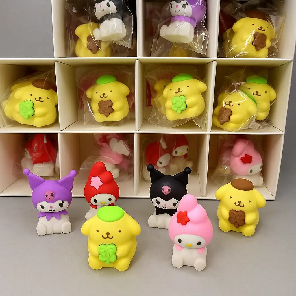 cute sanrio erasers