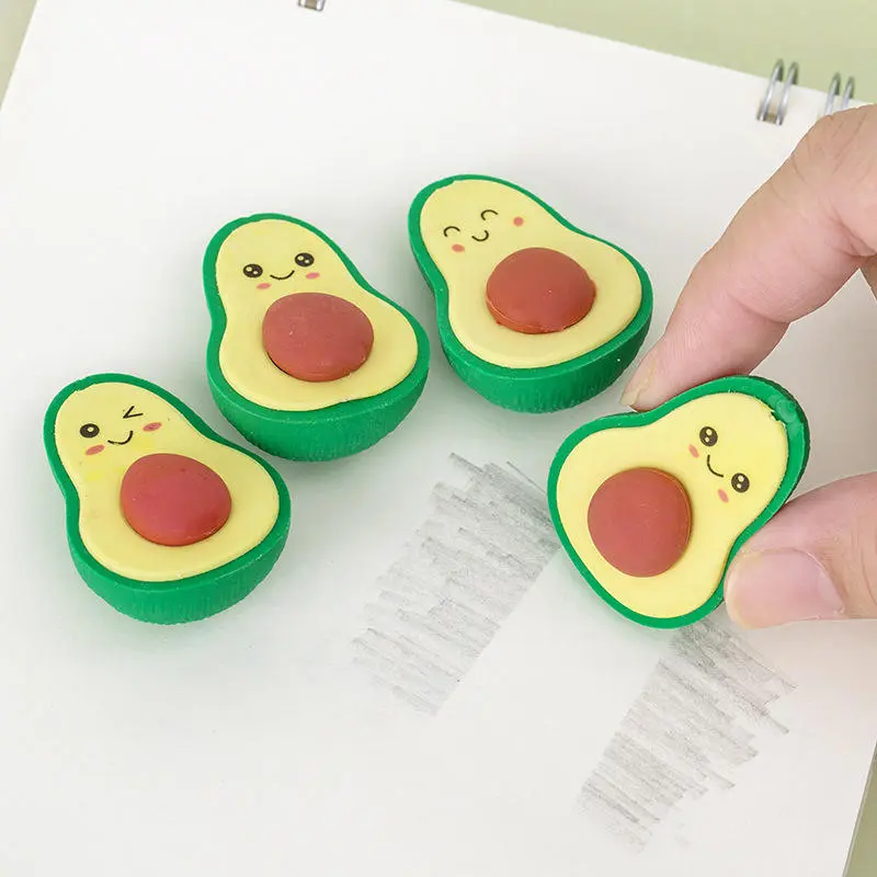 avocado erasers pack of 3