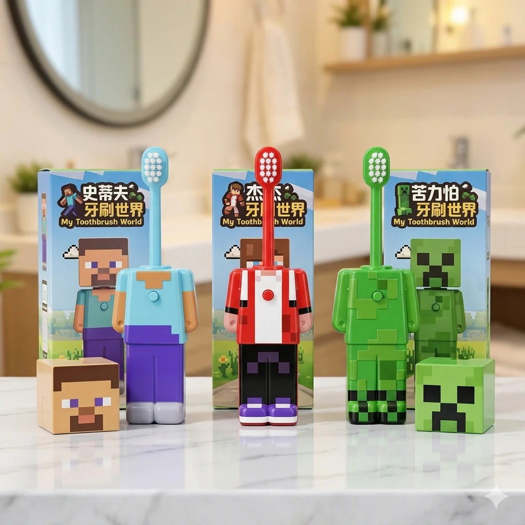 minecraft theme toothbrushes