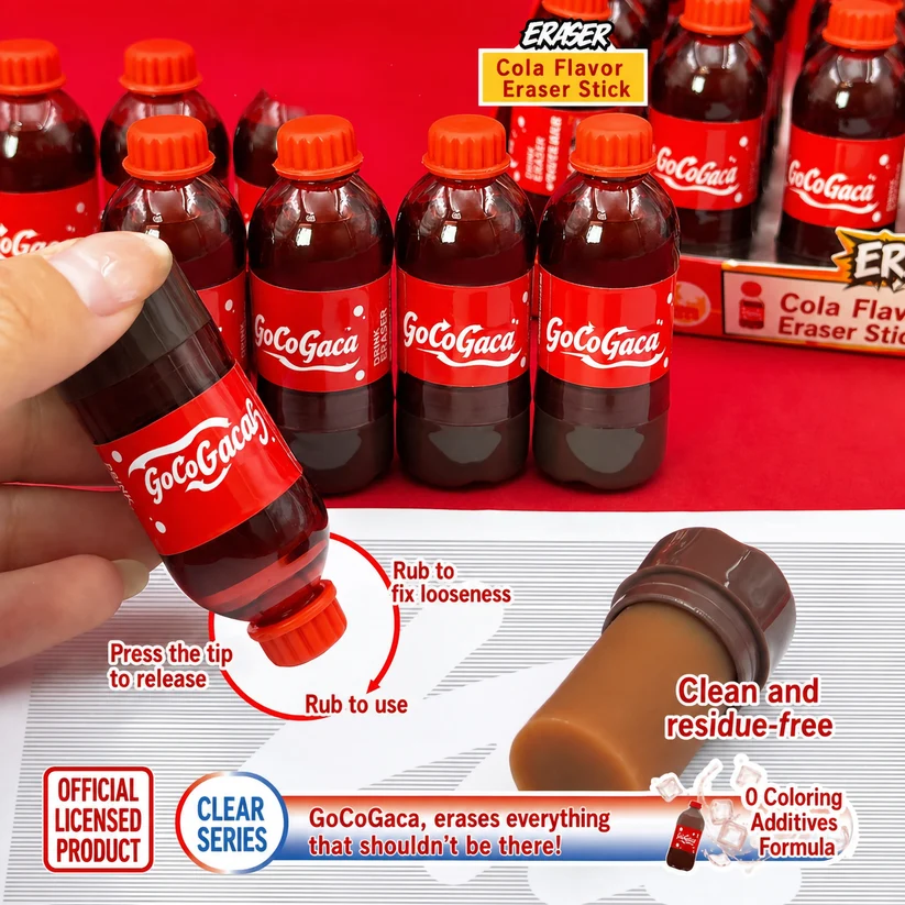 3d cola bottle eraser