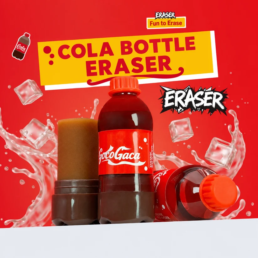 cola bottle eraser